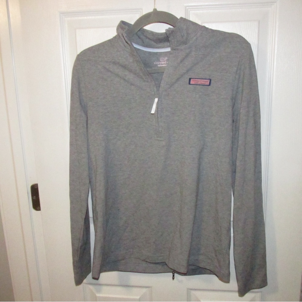 Vineyard Vines Grey Pullover Zipup